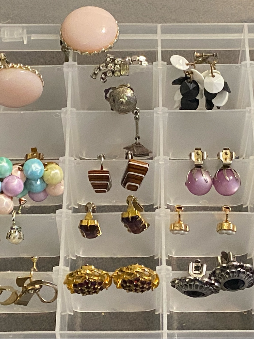 27pr Vintage to Modern Clip-On / Screw-back Earrings Colorful Unique